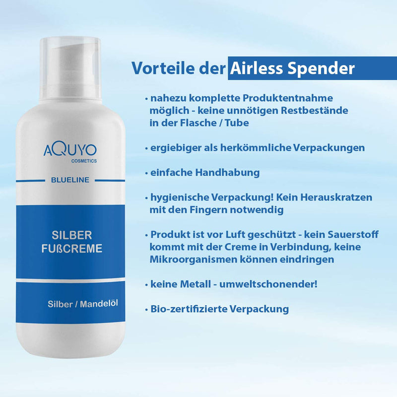 Blueline Silver Foot Cream For Dry, Sensitive And Cracked Feet (500 Ml) | Foot Cream With Micro Silver For Itching & Callus | Foot Care Cream For Treating Foot Odor & Sweaty Feet - NewNest Australia