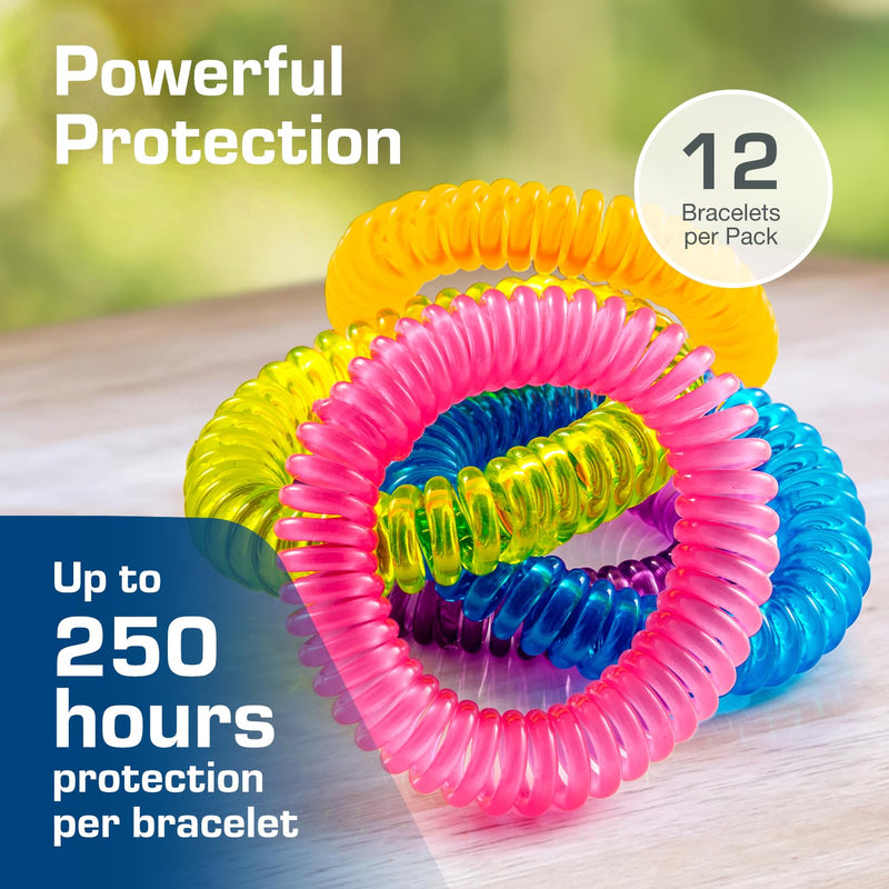 Active Era Mosquito Repellent Bracelet [12 Pack], Insect, Midge & Mosquito Bands - Powerful DEET Free Formula - Waterproof with 250 Hours / 10 Days of Protection for Adults and Kids 3+ - NewNest Australia