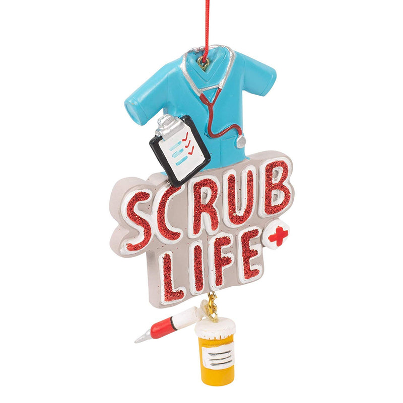 NewNest Australia - Midwest Gloves Scrub Life Nurse Ornament 