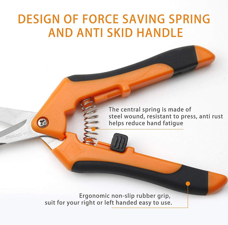 GARTOL Micro-Tip Pruning Snips - Garden Pruning Shears with Precise Cuts, Hand Pruner Design for Those with Arthritis or Limited Hand Strength - NewNest Australia