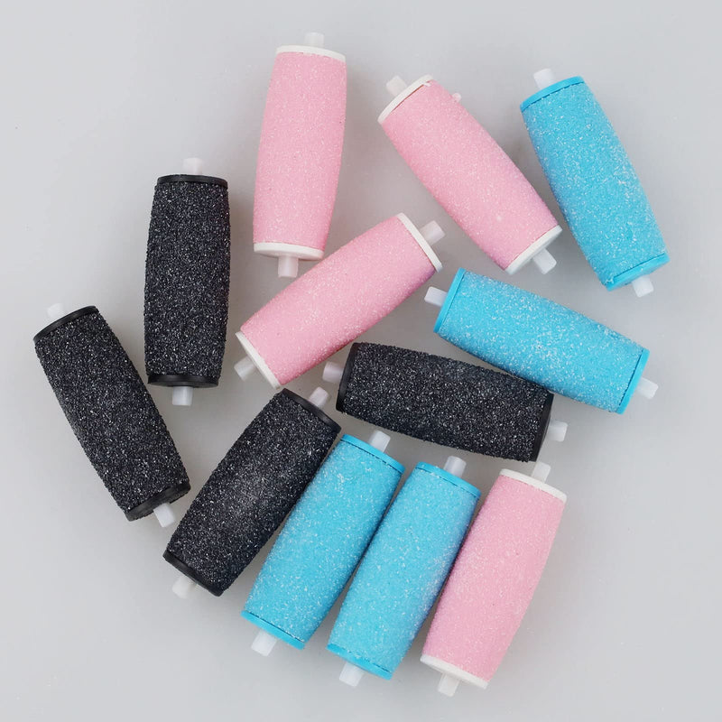 [Pack Of 12] Extra Coarse Mineral Replacement Rollers For Scholl Velvet Smooth Callus Remover Refill Rolls With Diamond Particles Replacement Rollers For Feet, Replacement Rollers With Replacement - NewNest Australia