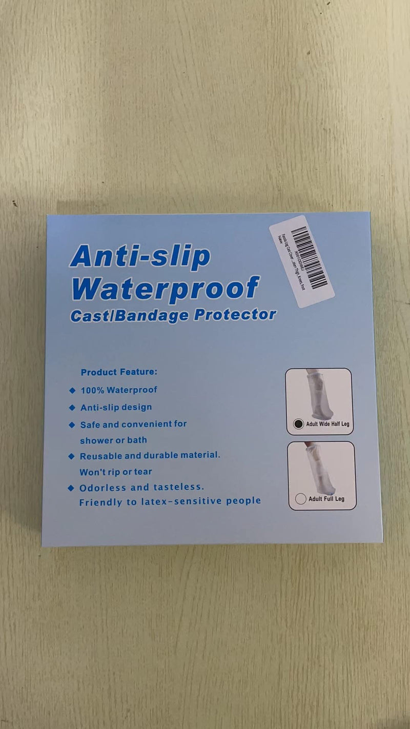 Fasola Leg Cast Cover Shower, Non-Slip Leg Cast Protector for Broken Thigh, Knees, Foot, Reusable Cast Bag Keep Foot Dry - XL Non Slip Bottom - NewNest Australia