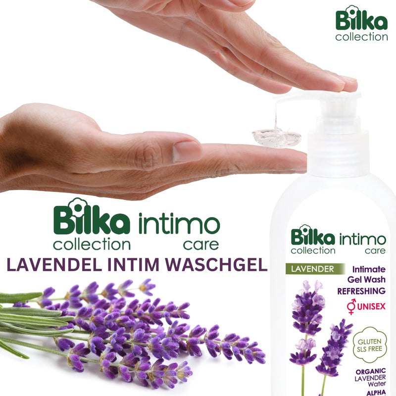 Bilka Collection Intimate Wash Lotion With Organic Lavender Water And Aloe Vera Extract, Refreshing, Unisex Intimate Care For Daily Hygiene, Paraben-Free, Sls Free, 200 Ml - NewNest Australia
