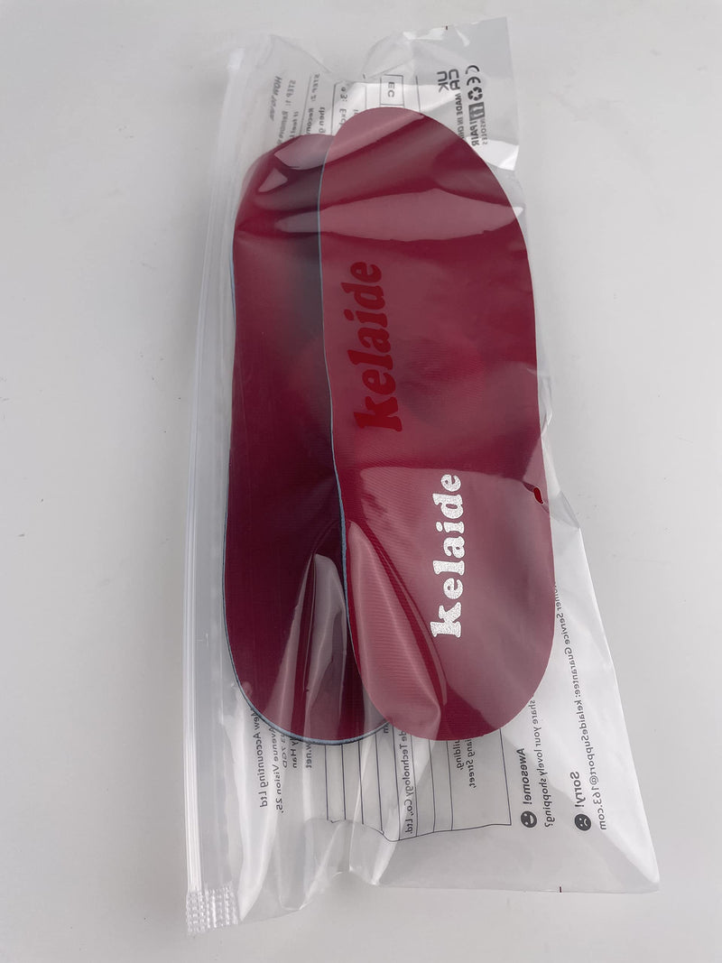 Kelaide Heel Spur Insoles For Men And Women, Orthopedic Insoles For Heel Spurs, Plantar Fasciitis, Flat Foot, Arch Support, Comfort Metatarsal Support, Shoe Insoles, Red, Unisex, Red - NewNest Australia