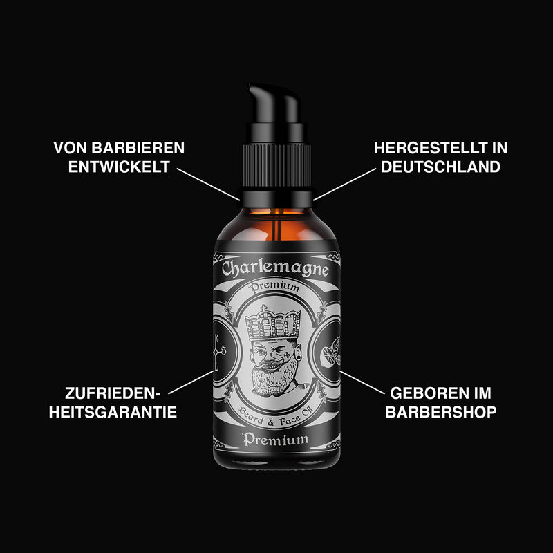 Charlemagne Beard Oil - Vegan Beard Oil Lime Mint Scent - Beard Oil Made in Germany Beard Oil Men - Natural Beard Care Oil Stimulates Beard Growth - Beard Care Men Beard Oil Vegan Lime - Mint 30 ml (Pack of 1) - NewNest Australia