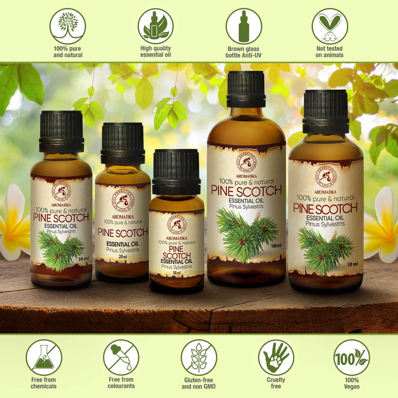 Pine Needle Oil Essential - Christmas Tree Fragrance - Pine Scotch 30 Ml - Pinus Sylvestris - Austria - 100% Natural - Fresh Needle Fragrance - Pine Oil For Wellness - Aromatherapy - Aroma Diffuser & - NewNest Australia