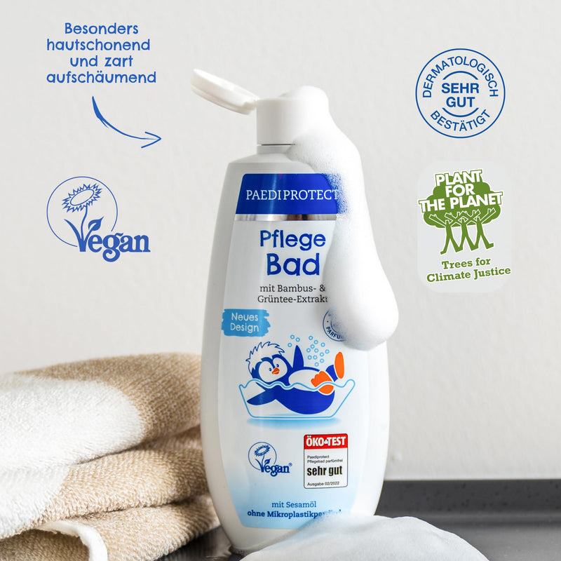 Paediprotect Care Bath Baby & Children Bath Additive 250 Ml, Without Perfume And Microplastics, Skin-Friendly Foam Bath Nourishes And Cleanses The Skin, Provides Moisture And Protection, Washing Gel As A Relaxing Bath - NewNest Australia