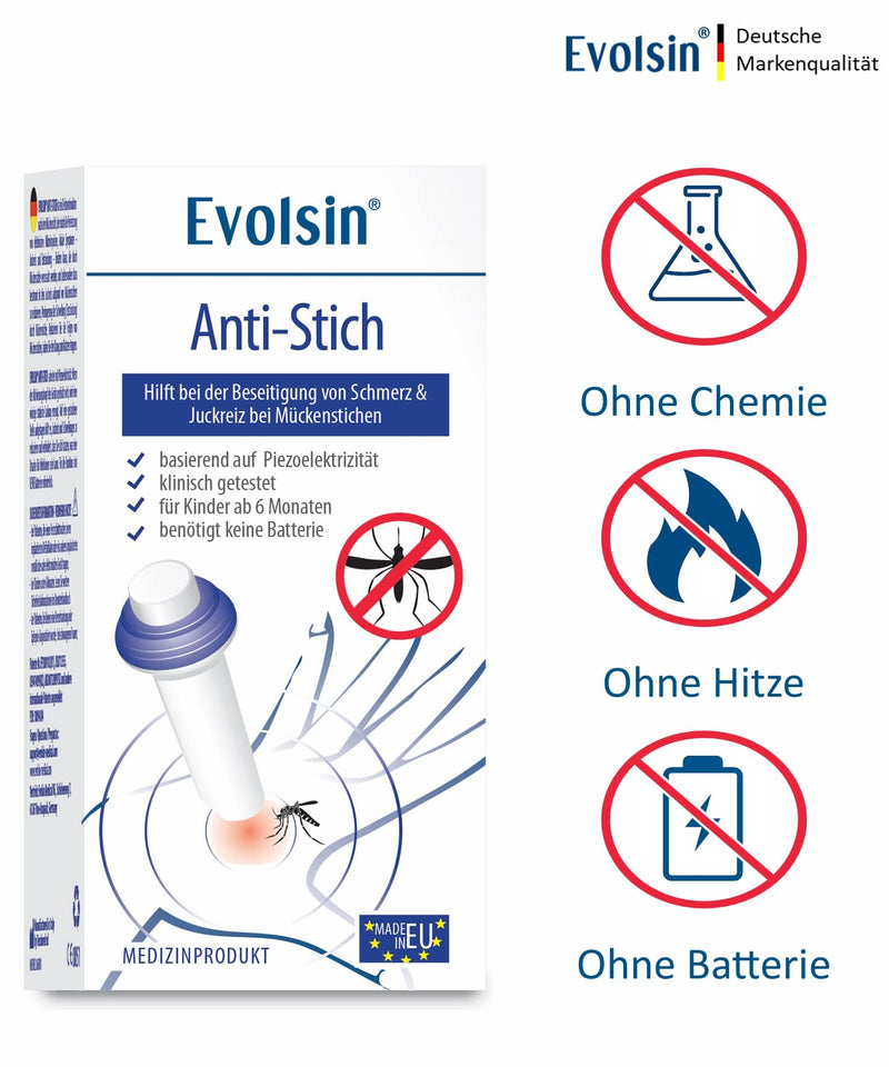 Evolsin Anti-Bite For The Treatment Of Insect Bites Without Chemicals And Heat, Electric Insect Bite Healer Relieves Itching And Swelling, Does Not Require Batteries, For Children From 6 Months - NewNest Australia