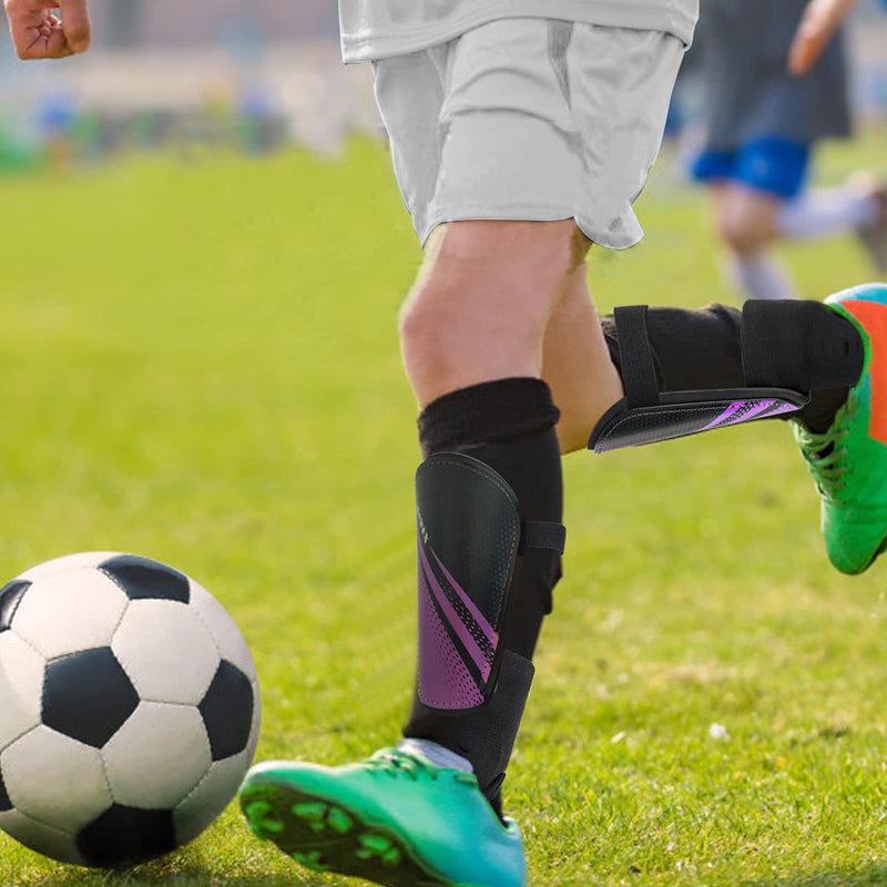 newox Soccer Shin Guards Kids Youth - Shin Pads Protection Boys Shin Guards Soccer Youth - Soccer Shin Guards for Kids 3-15 Years Old Girls Boys purple X-Small - NewNest Australia