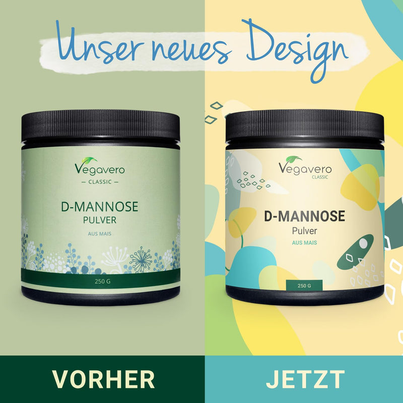 D-MANNOSE powder 250 g Vegavero ® | Purely plant-based & natural | Laboratory tested and GMO-free | With measuring spoon | Optimal solubility | Vegan - NewNest Australia