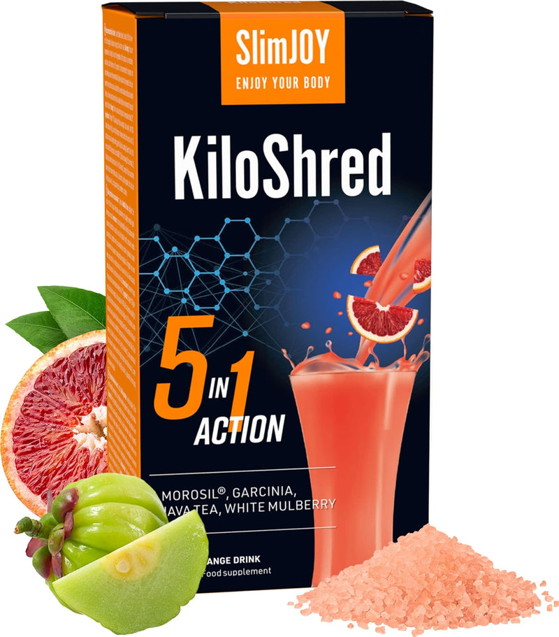 Slimjoy Kiloshred - Drink With Garcinia Cambogia, Java Tea And White Mulberries - 30 Bags By Sensilab - With Free E-Book Guide (English Language Not Guaranteed) - NewNest Australia