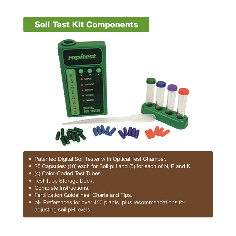 Luster Leaf 1605 Digital Soil Test Kit for pH, N, P and K, 1 - NewNest Australia