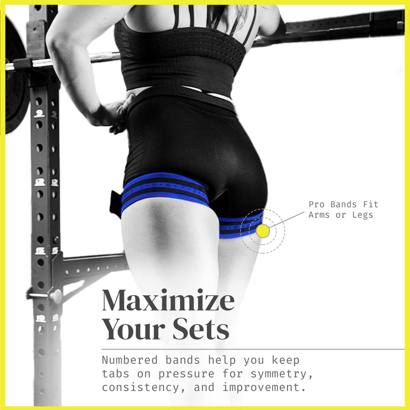 BFR BANDS Occlusion Training Bands, Blood Flow Restriction Bands for Arms, Legs or Glutes, Help Gain Muscle Without Lifting Heavy Weights, Strong Elastic Strap + Quick-Release Pro Bands 2pk - NewNest Australia