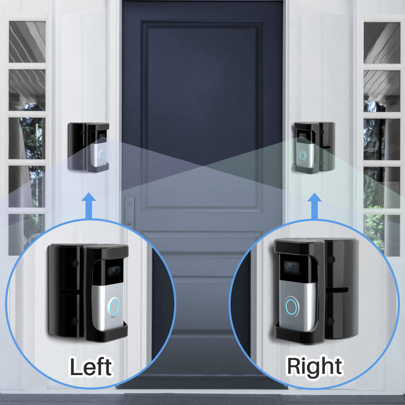 COOLWUFAN Adjustable (35 to 135 Degree) Doorbell Angle Mount, Anti-theft Video Doorbell Mount Compatible with Most Brand Video Doorbell, Easy to Install - NewNest Australia