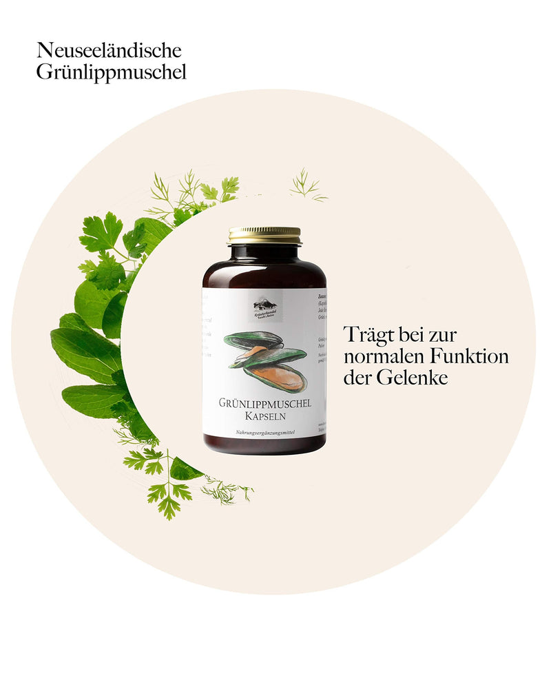 Kr√Ñuterhandel Sankt Anton - 300 Green-Lipped Mussel Capsules - 1500 Mg Daily Dose Of Green-Lipped Mussel Powder - 100% Green-Lipped Mussel Powder From Zealand - With Glycosaminoglycans - German Premium Quality... 300 Pieces (Pack Of 1) - NewNest Australia
