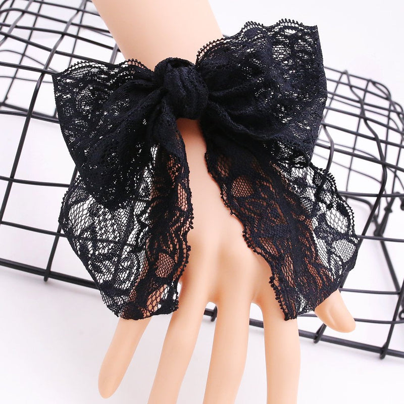 3 Inch Lace Ribbon, Floral Lace Trim, Elastic Lace for Crafts, Decorating, Hair Bow Making and Gift Wrapping (10 Yards) Lace Ribbon-BLACK - NewNest Australia