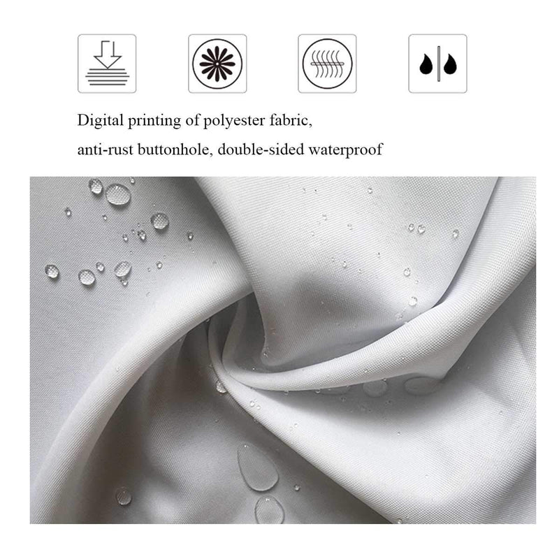 Zengmei 70x70 inches Get Naked Shower Curtain Set Funny Quote Durable Waterproof Polyester Shower Curtain Bathroom Bath Decor Cloth Fabric + 12 Hooks(White) Get Naked(white) - NewNest Australia