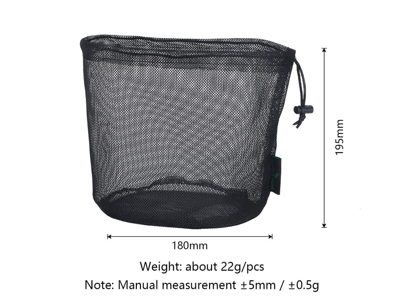 iBasingo Black Drawstring Bags Mesh Bag Nylon Sack Durable Net Bag Small Travel Stuff Sack Mesh Storage Ditty Bag for Cosmetics Shower Gels Bottle Pot Tennis Golf Ball Outdoor Tools 5 pieces/lot Bvp04xl: 7,09 X 7,68 Inches - NewNest Australia