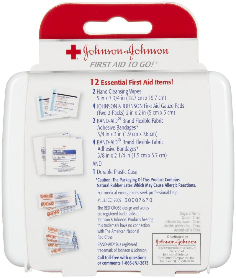 Johnson & Johnson First First Aid Kit Travel Size (Pack of 3 -- First Aid Kit for Car, Office, Purse) - NewNest Australia