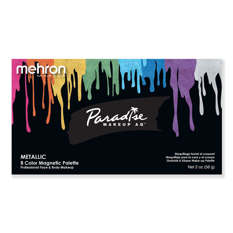 Mehron Paradise Brilliant Metallic Face Paint Palettes (8 Colors) - NewNest Australia