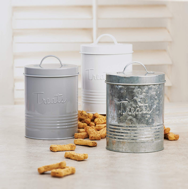 NewNest Australia - Amici Home Retro Treats White Canister, White-72, Large/72 oz 