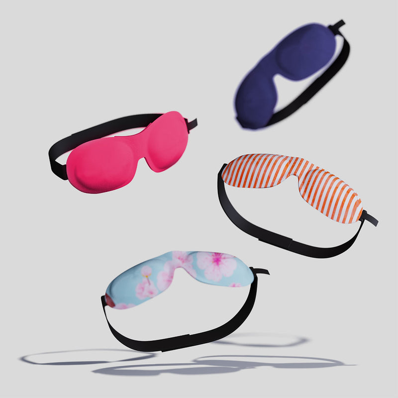 SMUG 100% Blackout Sleep & Eye Mask | Eyelash Extension Friendly | Eye Masks for Sleeping | Sleep Masks for Women & Men | Straps for Dream Comfort & Adjustability | Bright Pink - NewNest Australia