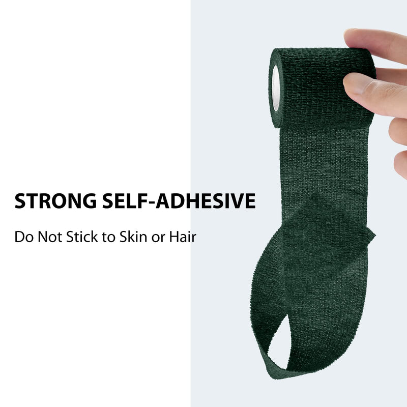 FriCARE Nonwoven Self-Adhesive Bandage, Self-Adherent Cohesive First Aid Medical Wrap, Elastic Athletic/Vet Tape for Wrist 2 Inches Wide 2 Inch x 5 Yards Hunter Green - NewNest Australia