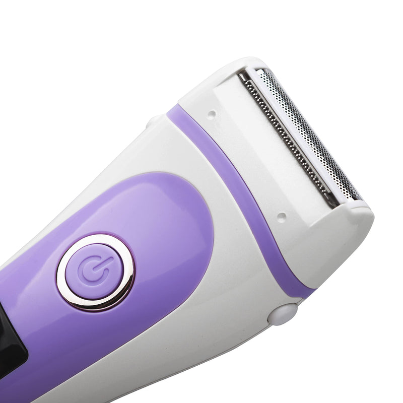 Lady Shaver for Women, Bikini Trimmer Electric Razor Women Rechargeable Body Hair Removal for Face, Lip, Arms, Legs, Underarms Wet Dry Use with LED Display (Purple) Purple - NewNest Australia