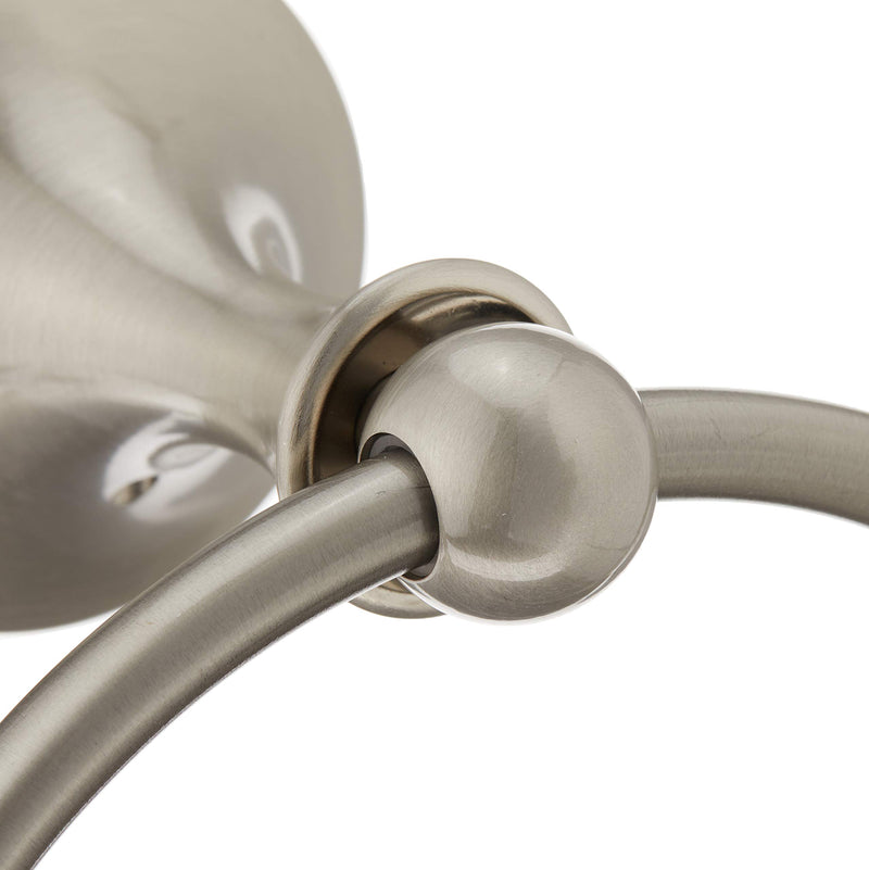 Moen DN7786BN Lounge Single Post Bathroom Hand Towel Ring, Brushed Nickel - NewNest Australia