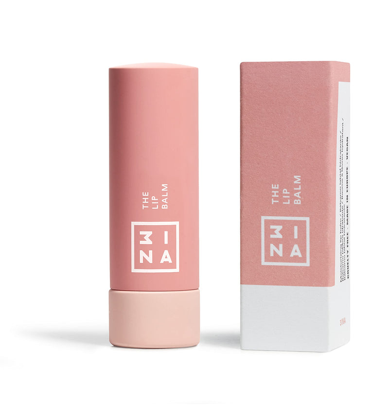 3INA MAKEUP - Vegan - Cruelty Free - The Lip Balm - Intensive Lip Balm - Hydrating Lip Care Chapstick - Moisturizing - Nourishing - Protects and Restores Dry Lips - Soft Natural Finish - Pink - NewNest Australia