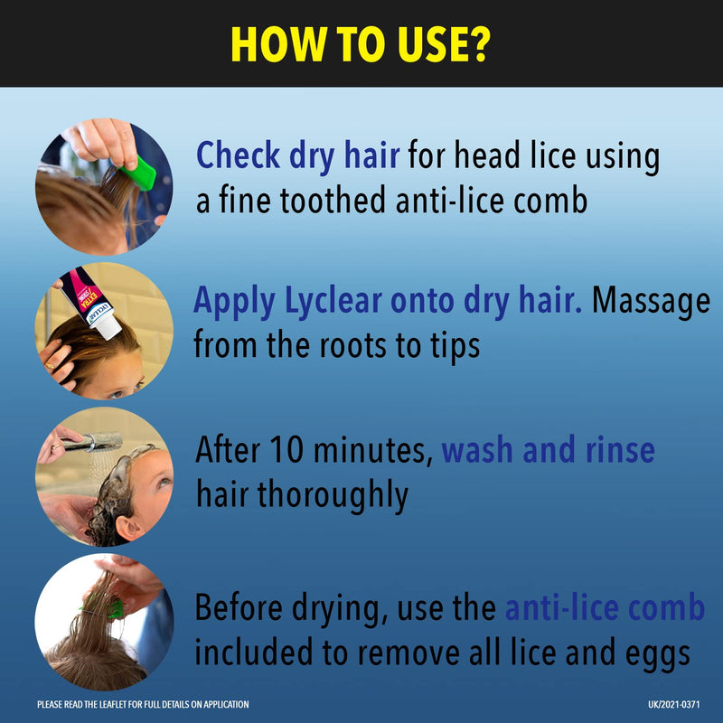 Lyclear Express Treat & Protect Lotion - Kills Head Lice & Eggs – Effective in Just 5 minutes on Head Lice & Helps Protect for up-to 72 hours* – 100ml Lotion Format - NewNest Australia