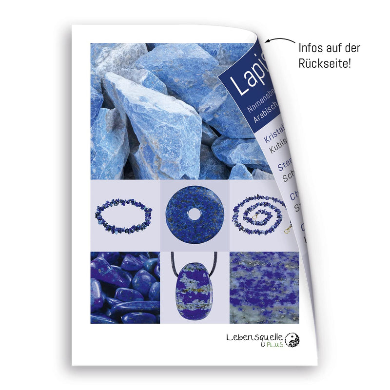 Lapis lazuli disc stone | Hand flatterer pocket stone | High quality gemstone Life Source Plus - NewNest Australia