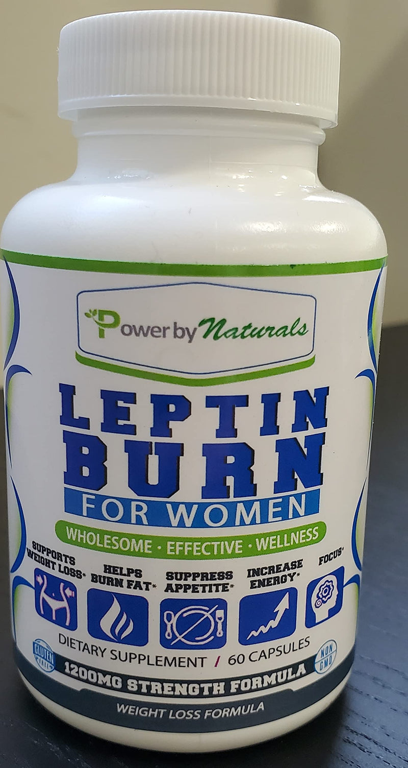 Power By Naturals - Leptin Burn for Women - Natural Appetite Suppressant, Metabolism Booster for Weight Control Diet Pills- Leptin Supplements - 60 Capsules - Fat Burner Weight Loss Pills for Women - NewNest Australia