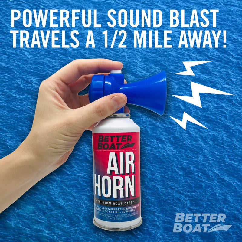 Air Horn for Boating Safety Canned Boat Accessories | Marine Grade Airhorn Can and Blow Horn 3.5 oz - NewNest Australia