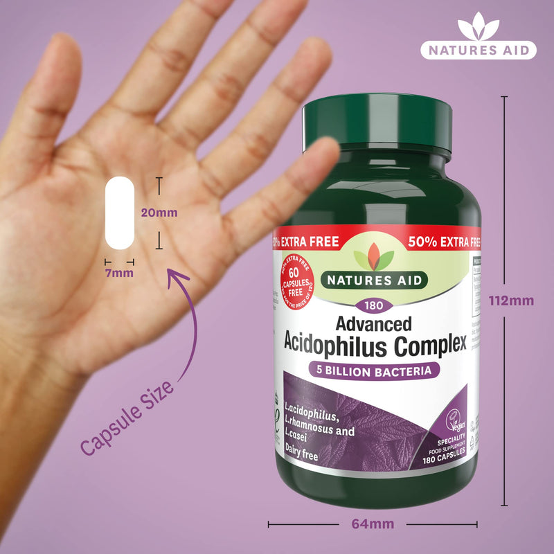 Acidophilus Complex 50mg 180 Capsules - NewNest Australia