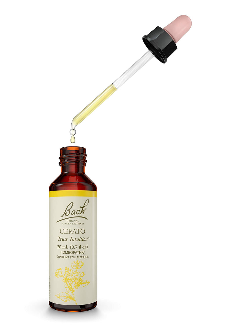 Bach Original Flower Remedies, Cerato for Trusting Intuition, Natural Homeopathic Flower Essence, Holistic Wellness and Stress Relief, Vegan, 20mL Dropper - NewNest Australia
