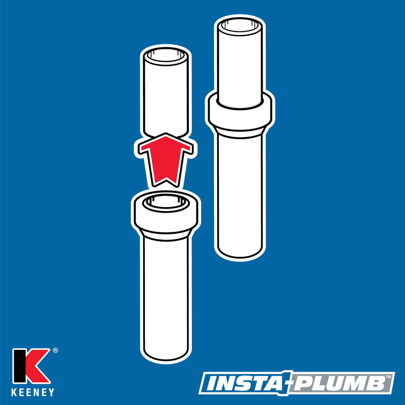 Plumb Pak 48QLK 1-1/2-in. Three Way Coupling Tee, White - NewNest Australia