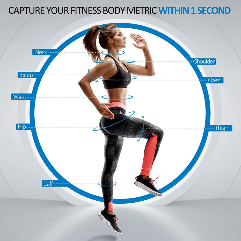 RENPHO Body Tape Measure for Weight Loss, Smart Body Measuring Tape for Body Measurements, Fitness Body Composition Monitors with APP, Retractable Dual-Scale Body Measurement Tape - NewNest Australia