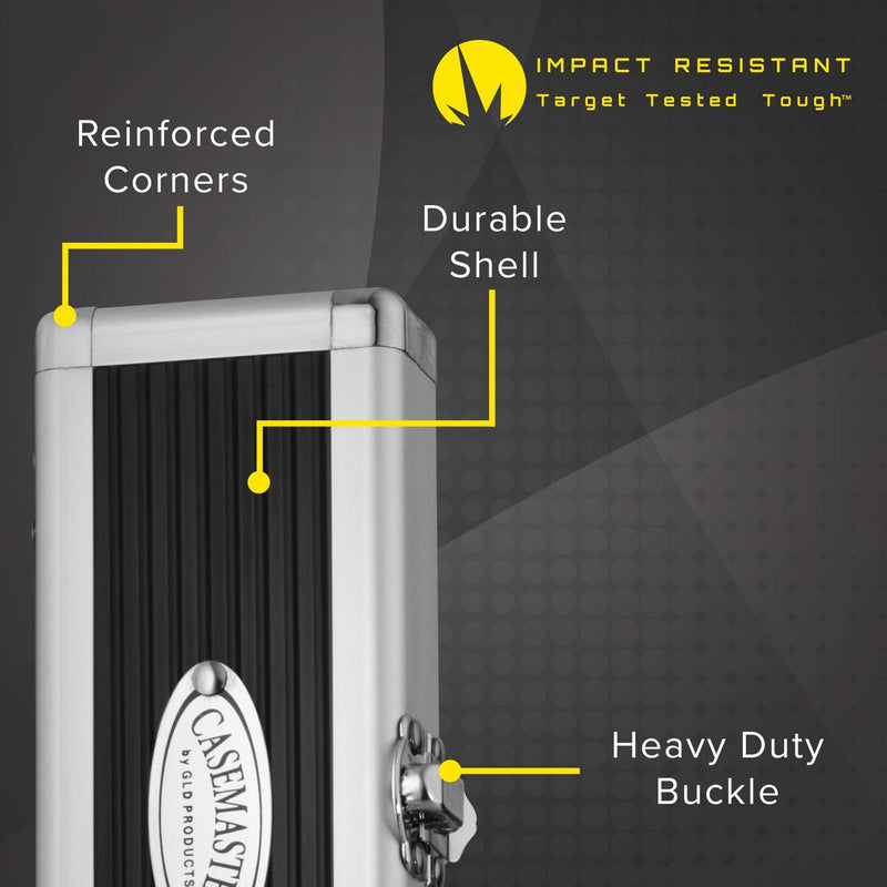 Casemaster Accolade Aluminum Dart Case Holds 3 Steel Tip and Soft Tip Darts, Slim Profile Fits into Your Pocket While Keeping Your Darts Pristine - NewNest Australia