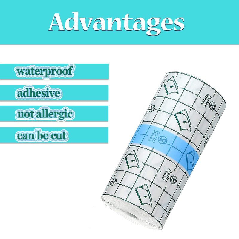10 Mx 15 Cm Fixation Plaster Waterproof Transparent Bandage Shower Plaster Roll Tattoo Film Bandage Transparent Film Bandage Transparent Waterproof Skin Protection Pad - NewNest Australia