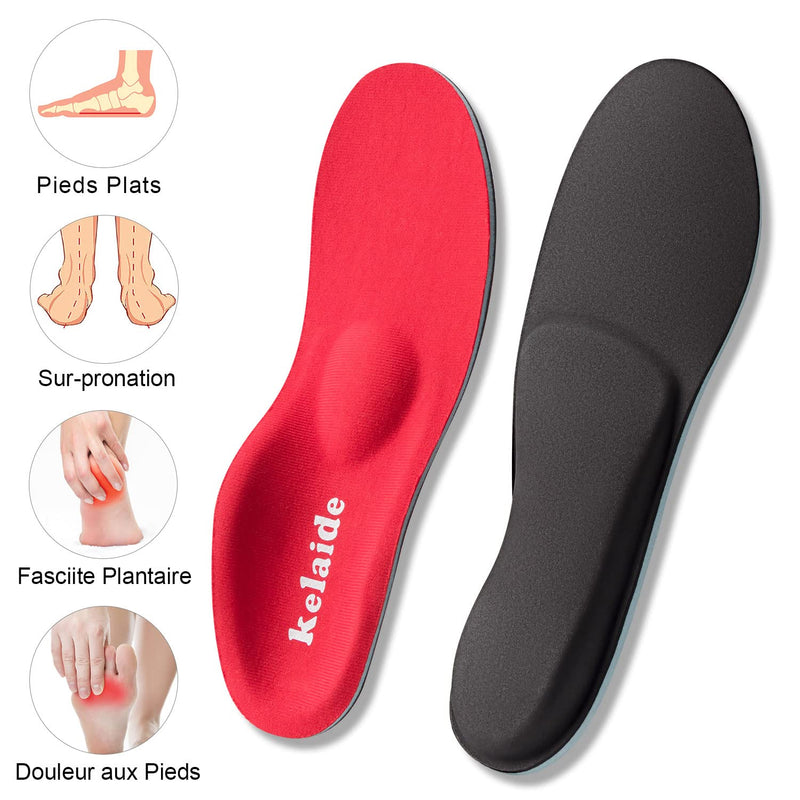 Kelaide Heel Spur Insoles For Men And Women, Orthopedic Insoles For Heel Spurs, Plantar Fasciitis, Flat Foot, Arch Support, Comfort Metatarsal Support, Shoe Insoles, Red, Unisex, Red - NewNest Australia