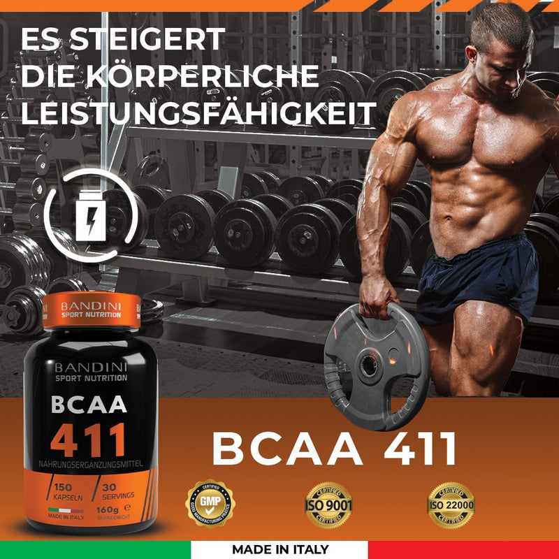Bandini Bcaa 4.1.1 150 Tablets, Branched Chain Amino Acids Bcaa 4.1.1, L-Leucine, L-Isoleucine, L-Valine With Vitamin B1 And B6, Dietary Supplement Before And After Training - NewNest Australia