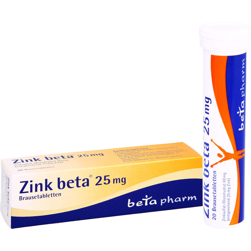 ZINC BETA 25 effervescent tablets 100 pcs - NewNest Australia