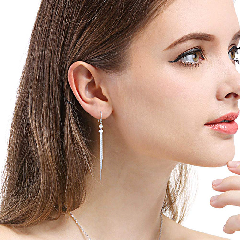 100 PCS/50 Pairs 925 Sterling Silver Earring Hooks Fish Hook Ear Wires French Wire Hooks Hypo-allergenic Jewelry Findings Earring Parts DIY Making With 100 PCS Clear Rubber Earring Safety Backs - NewNest Australia