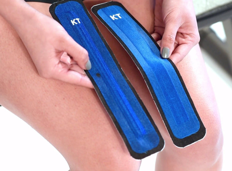 KT Tape KT Flex Reinforced Adhesive Strips for Knees, 8 Pre cut 10 inch Strips, Blue - NewNest Australia