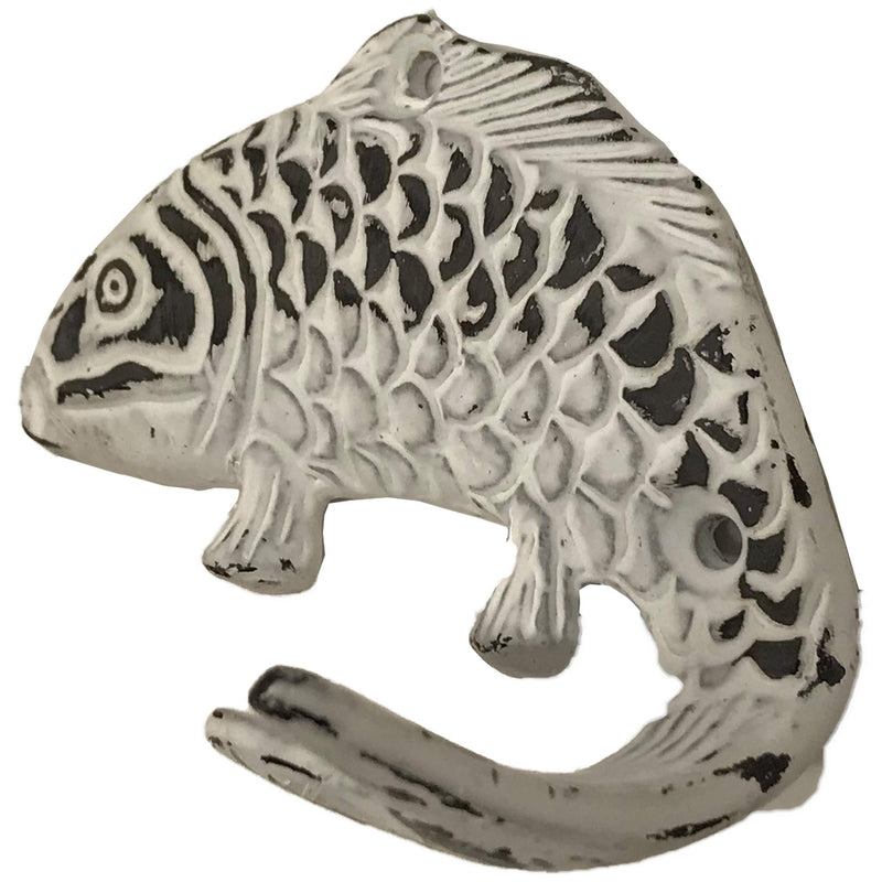 NewNest Australia - (2) 4" - Fish - BB-74 - Coat Hook - For coat, bag, hand towel etc - Distressed Finish For interior & Exterior Designing 2 