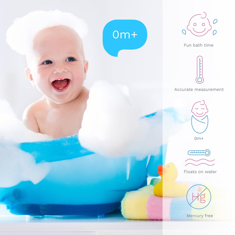 Baby Safe Floating Bath Thermometer, Giraffe (Grey) Grey - NewNest Australia