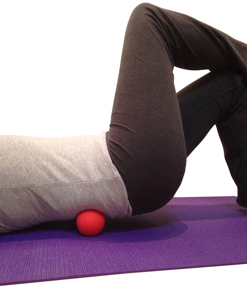 Kieba Massage Lacrosse Balls for Myofascial Release, Trigger Point Therapy, Muscle Knots, and Yoga Therapy. Set of 2 Firm Balls (Blue and Red) Blue and Red - NewNest Australia
