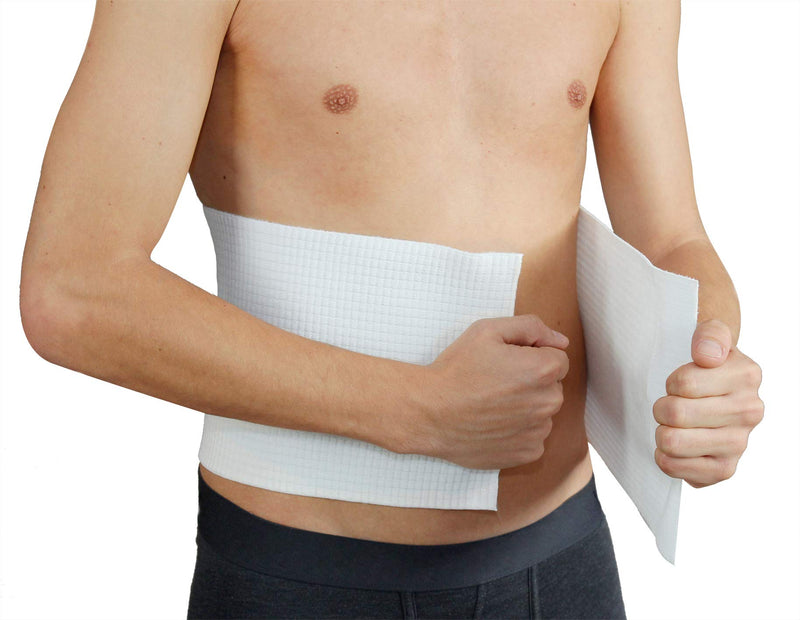 Hydas back support bandage standard, belt for a healthy back and correct posture, bandage for mild back pain (simple support) white - NewNest Australia