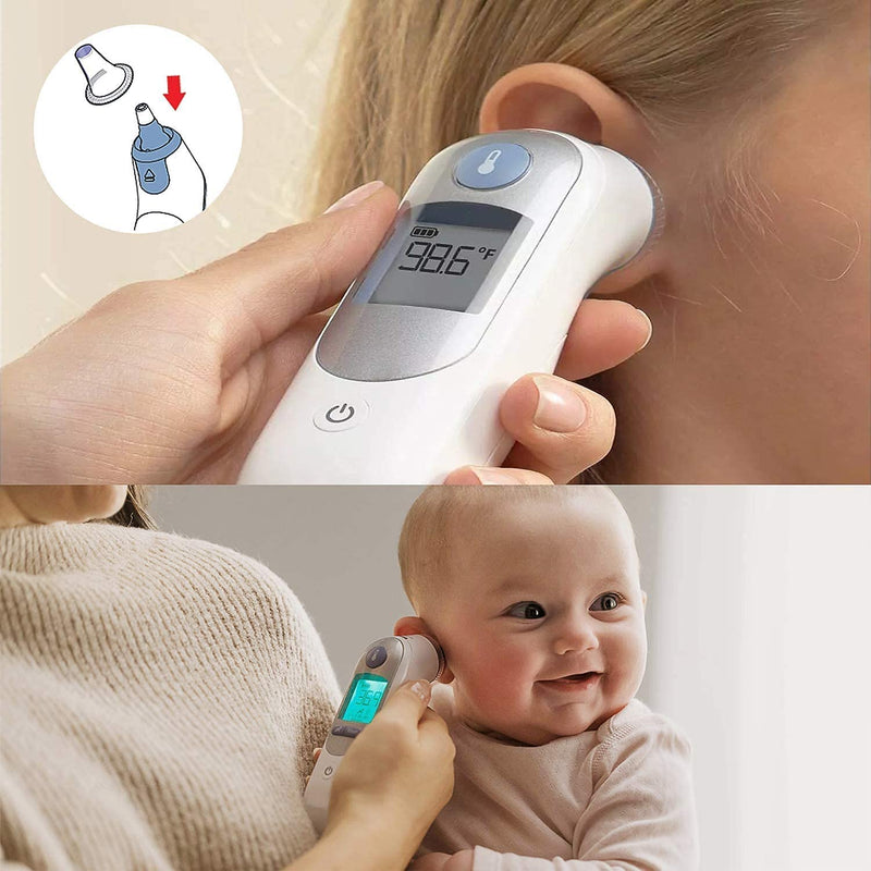 100Pcs Ear Thermometer Probe Covers, Refill Caps Thermometer Covers for Various Types of Digital Thermometers, Pack of 100 Pieces (Pack of 100 PCS) Pack of 100 Pcs - NewNest Australia